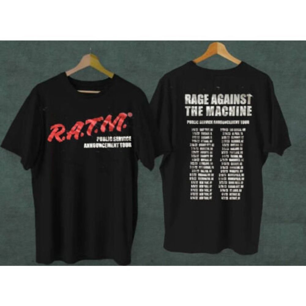 Rage Against The Machine Tour 2 Sided Unisex Shirt
